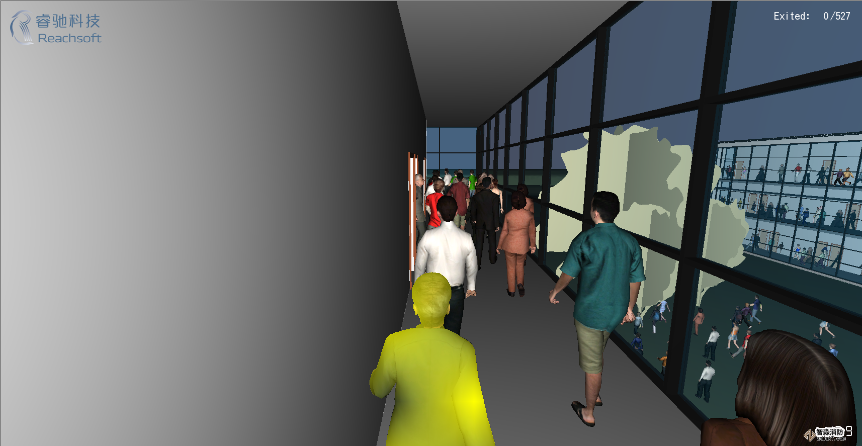 消防安全評(píng)估人員疏散能力模擬分析軟件Pathfinder10